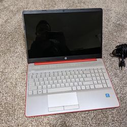 Red HP Laptop 