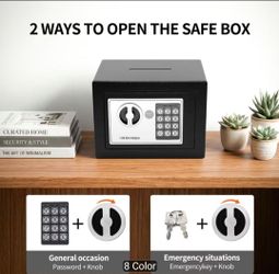 Chichen Design Black Digital Safe Box