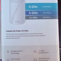 TP-Link Deco BE11000 Wi-Fi 7 Mesh System 3-Pack – Brand New