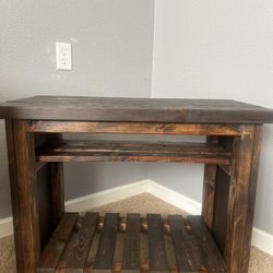 Rustic Solid Wood TV Stand