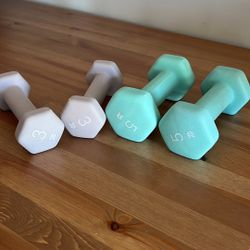 Set of Dumbbells – 3 lb & 5 lb Pairs