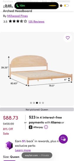 New in box Queen bed frame