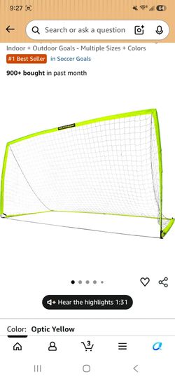 Soccer goal, net 9x5