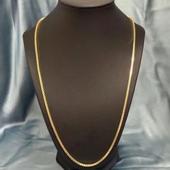 Italian Sterling Silver Box Chain Necklace