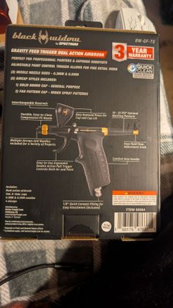 brand new in the box blacknwidow by specty faaeed dual action trigger airbrush for sale to otvyteg