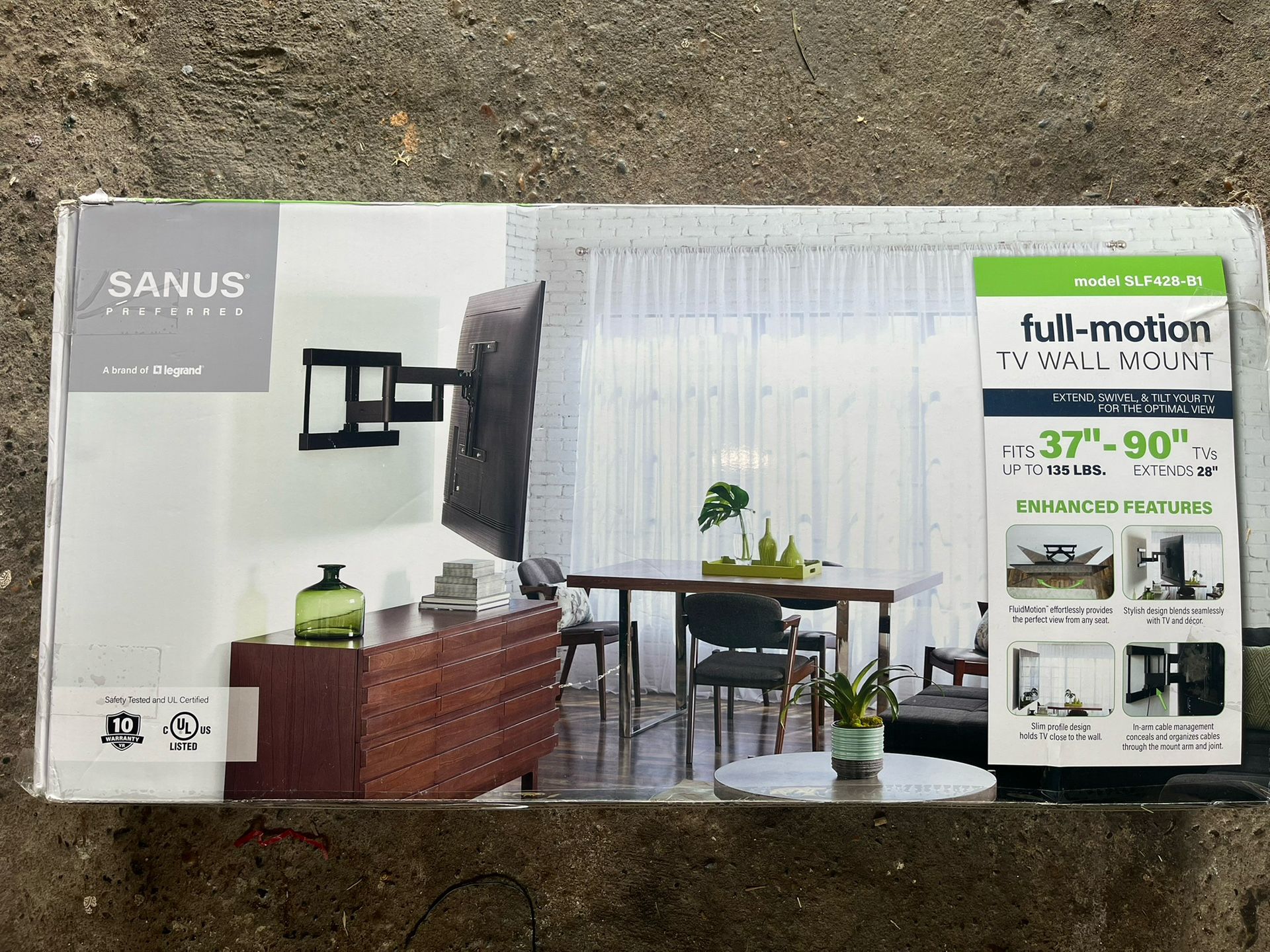 Full Motion TV Wall Mount - 37 in to 90in