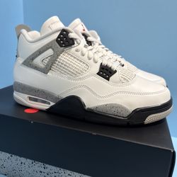 Jordan 4 Retro OG 2025 White Cement New Size 10