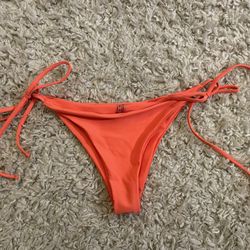 Brand New SHEIN Neon Orange Women’s  Le Triangle Bikini Bottom Size Small