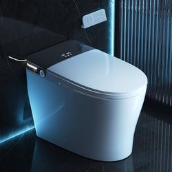 Smart Toilet w/ Bidet, Auto Flush & Heated Seat, ADA Height, Spa Wash System
