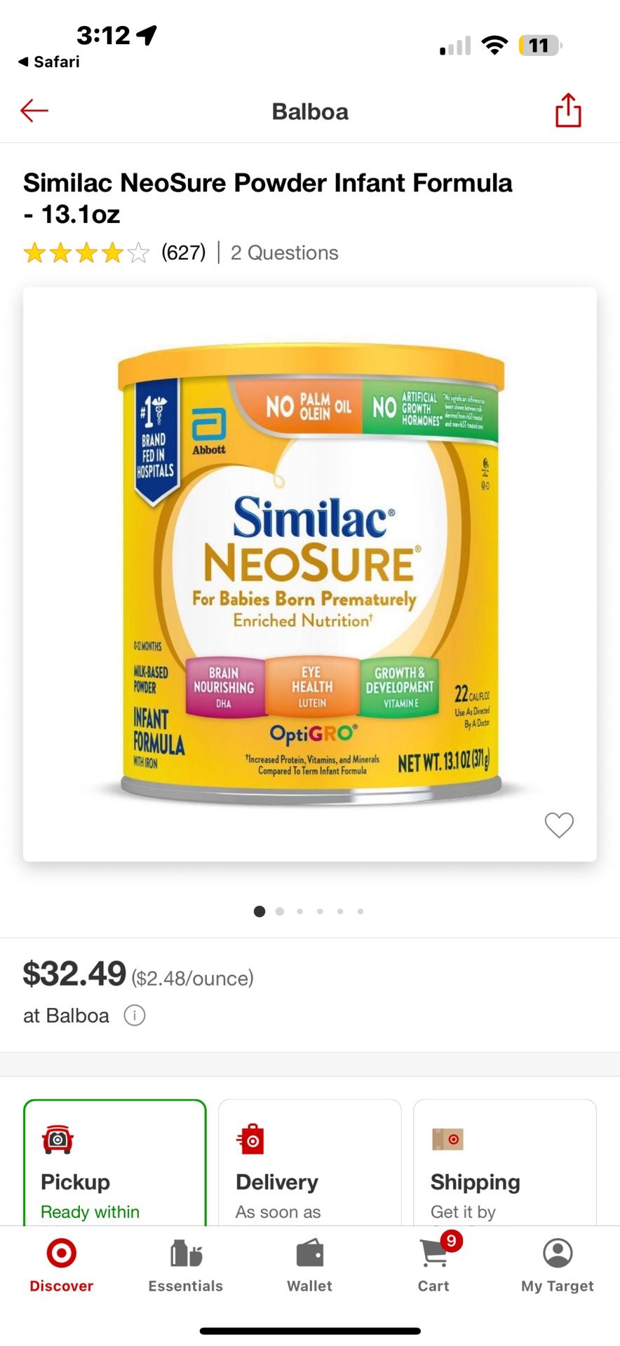 neo Sure Infant Formula