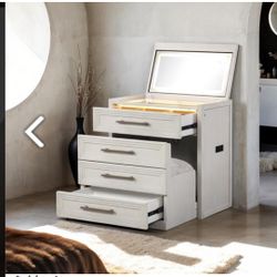 Bed Side Vanity with Stool