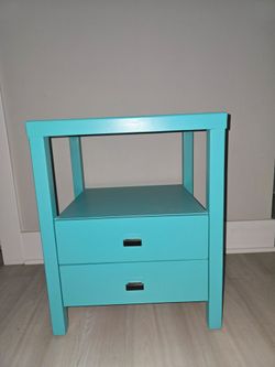 Teal night stand pair