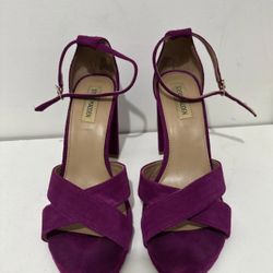 Steve Madden Suede Ankle Strap Sandals.