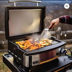 HALO Elite Outdoor Propane Gas Griddle with 2-Zone Cooking and Compact Design, Up To 600 Degrees