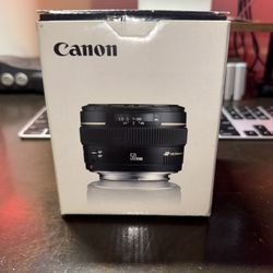 Canon 50mm Camera Lens - EF F/1.4 USM 