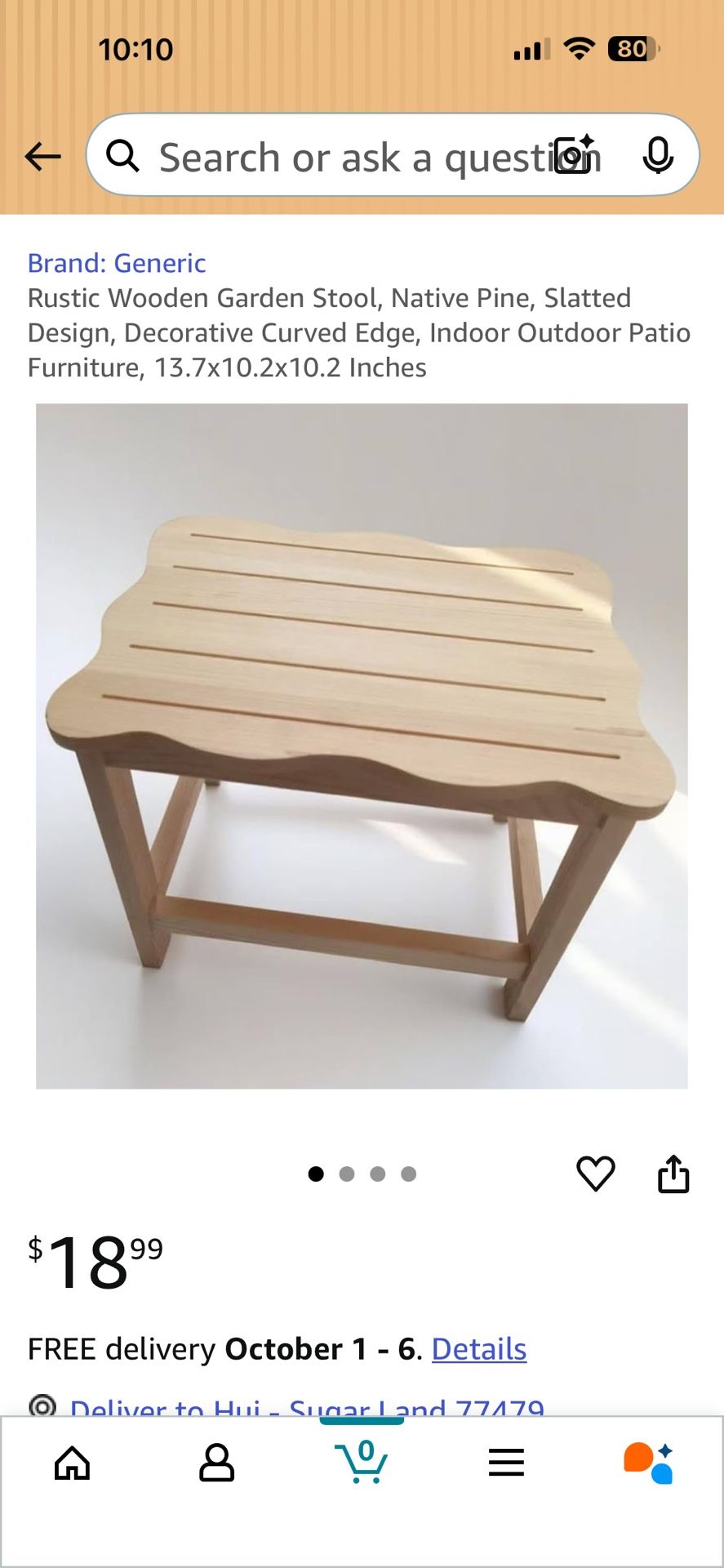 Wooden stool