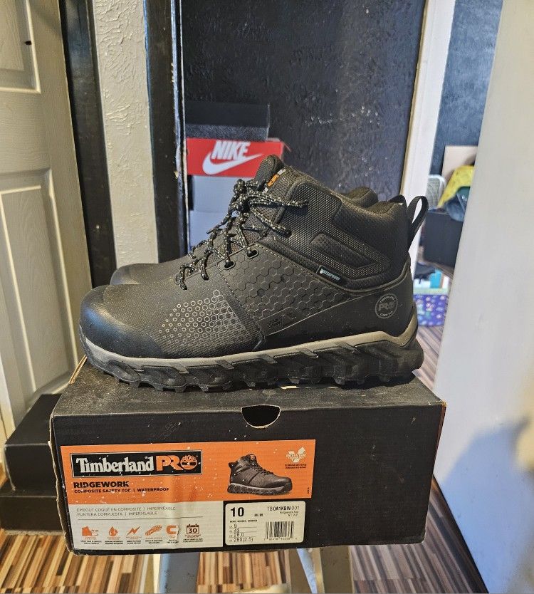 Timberland Pro Ridgework Composite Waterproof Steel toe Work Boot $125