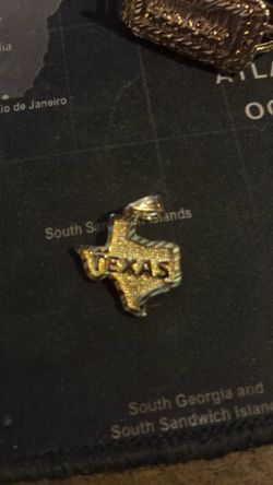 Gold Filled Texas Flag Pendant