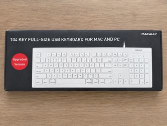 NEW! $30 Macally 104-key full-size USB keyboard
