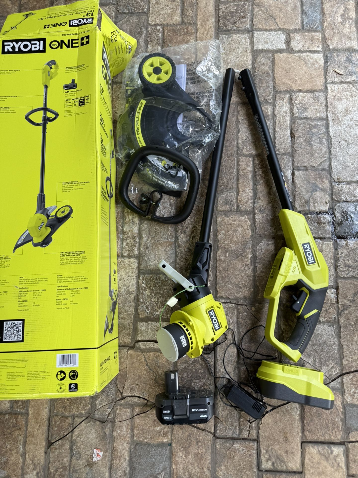 RYOBI ONE+ 18V 13 Cordless Battery String Trimmer/Edger with