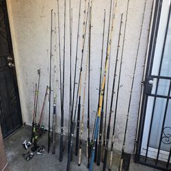 Huge Lot Fishing Rods and Reels - Ugly Stik and More