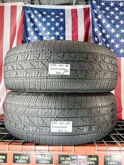 🎁 2 USED TIRES P275/60R20 FIRESTONE DESTINATION LE2 ALL SEASON 2756020
