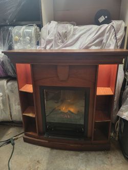 Cabinet Electric Fireplace and TV Stand...