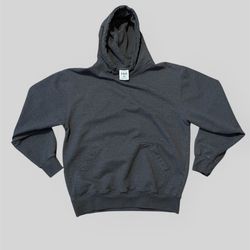 Pro World dark gray blank heavyweight hoodie sweatshirt Size Medium