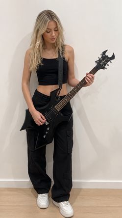 B.C. Rich Warlock Guitar with Widows Peak Head