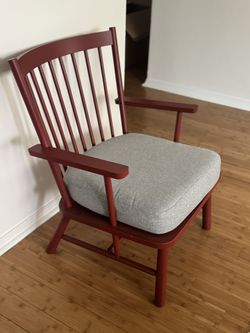 Red Wooden Chair 