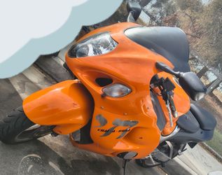 Orange Sport Motorcycle