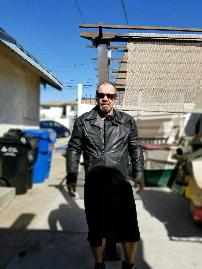 Harley Davidson fxrg black leather jacket