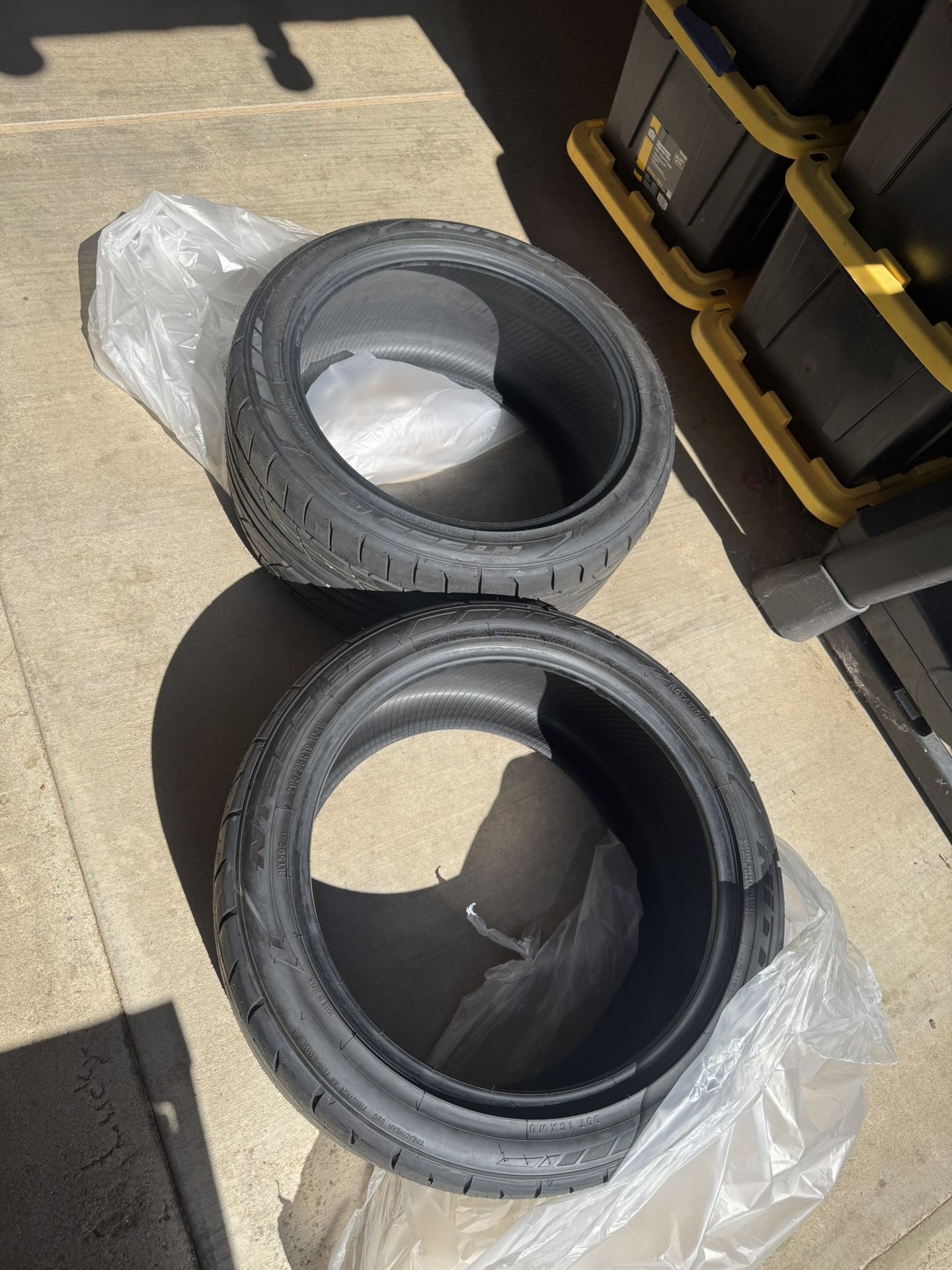 PAIR OF NITTO TIRES