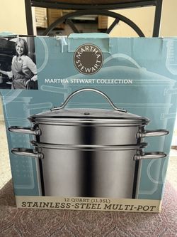 Martha Stewart 12 Quart Stainless Steel Multi Pot Brand New