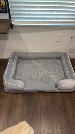 Grey Dog Bed 40”LX30”W