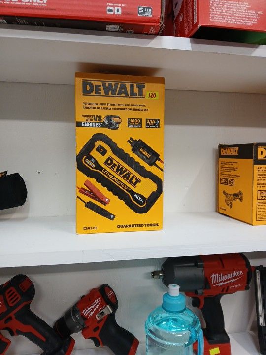 Dewalt New Automotive Jump Starter With USB Power Bank