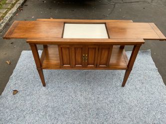 MID-CENTURY MODERN EXTENSION BAR CART SERVER BY WHITE FURNITURE COMPANY