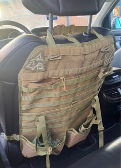 Tactical seat back organizer
