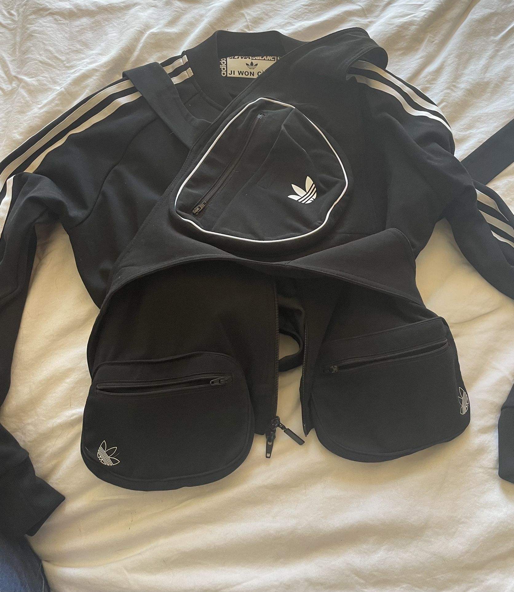 ADIDAS JI WON CHOI X OLIVIA OBLANC TRACK JACKET Black Size - LARGE
