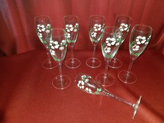 Vintage Perrier Jouet Champagne Glasses