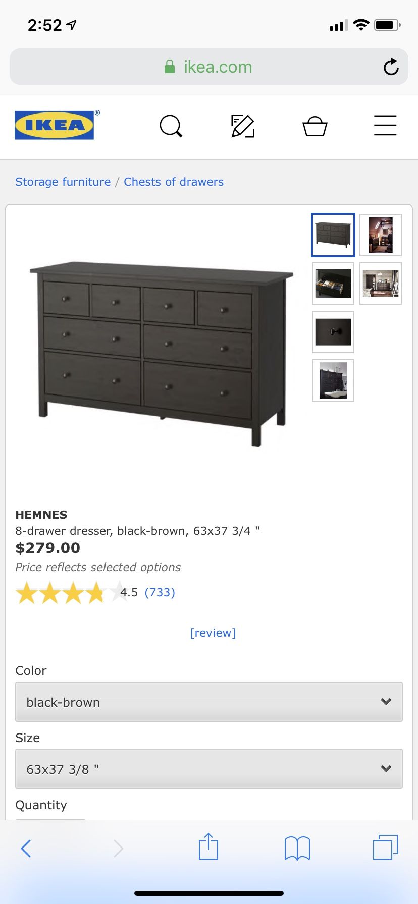 New IKEA dresser in box