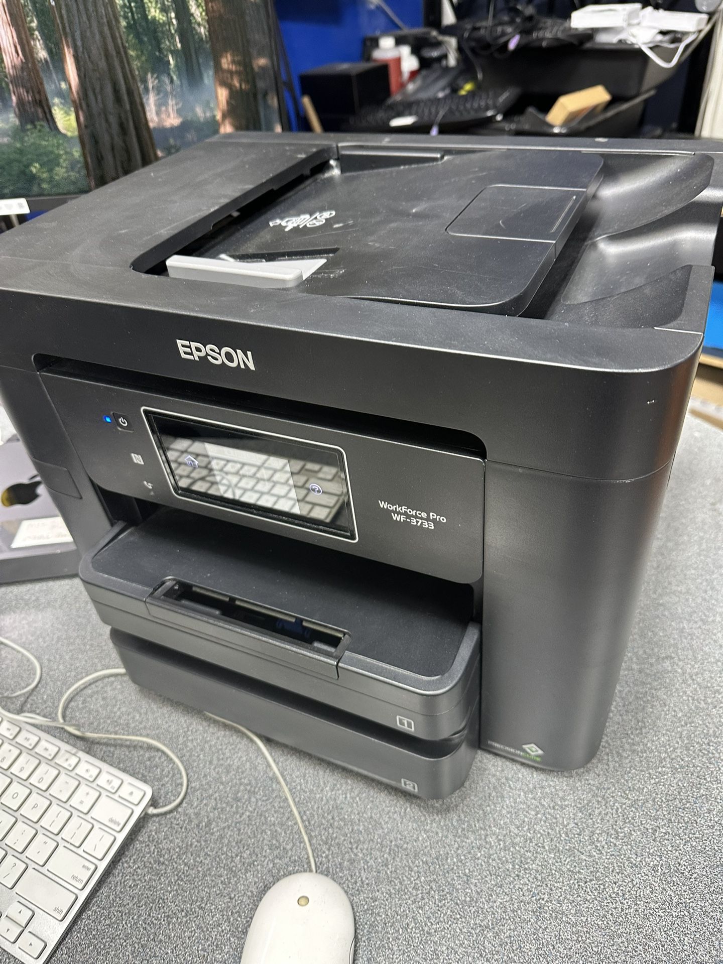 Used Ink Jet Epson Workforce Pro We 3733 All In One Printer