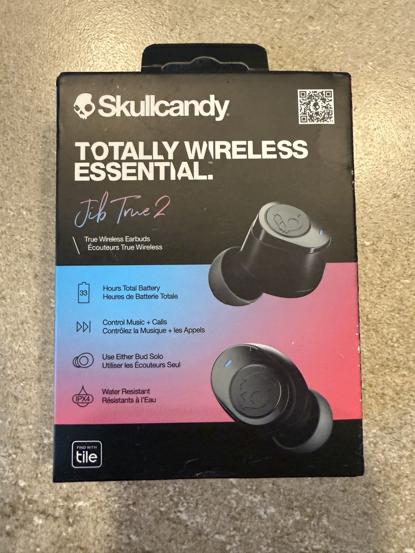 Skullcandy Jib True 2 – Waterproof Wireless Earbuds, 33h, New Sealed
