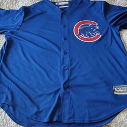 Chicago Cubs Blue Alternate Majestic Cool Base Mens Jersey 2xl