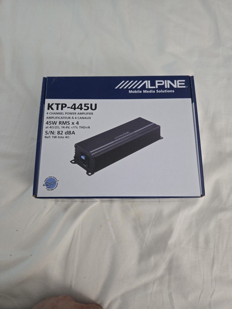 Alpine 4 Channel Amp New
