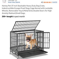37 Inch Stackable Heavy Duty Dog Crate
