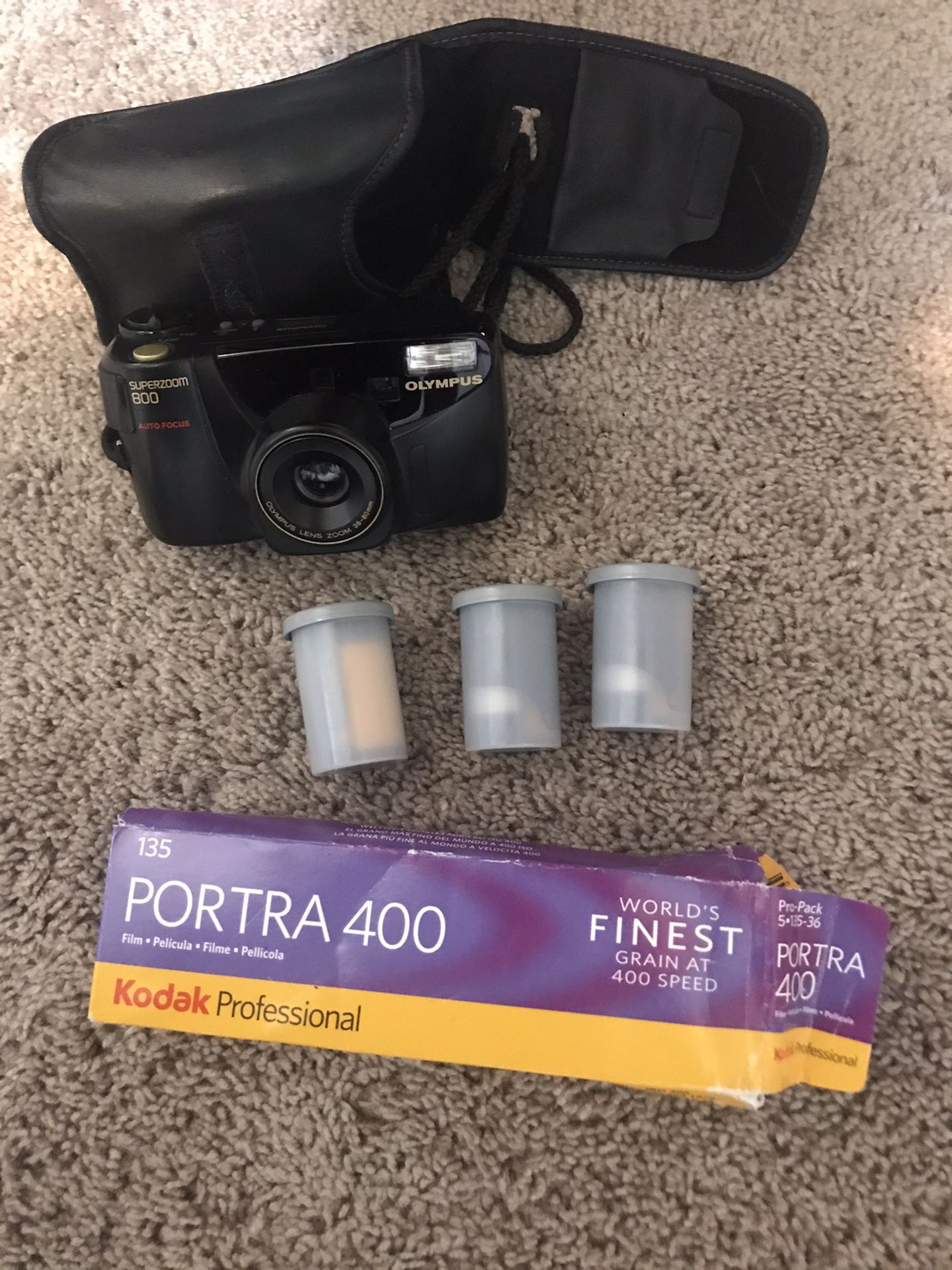 Film camera + professional PORTRA 400 film