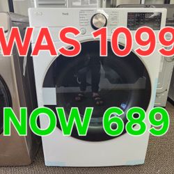 LG 7.4CF DRYER 689! 0 DOWN 0% FINANCING! 1YR WARRANTY! 48HR DELIVERY!
