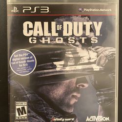 Call Of Duty Ghosts Playstation 3 PS3 Video Game
