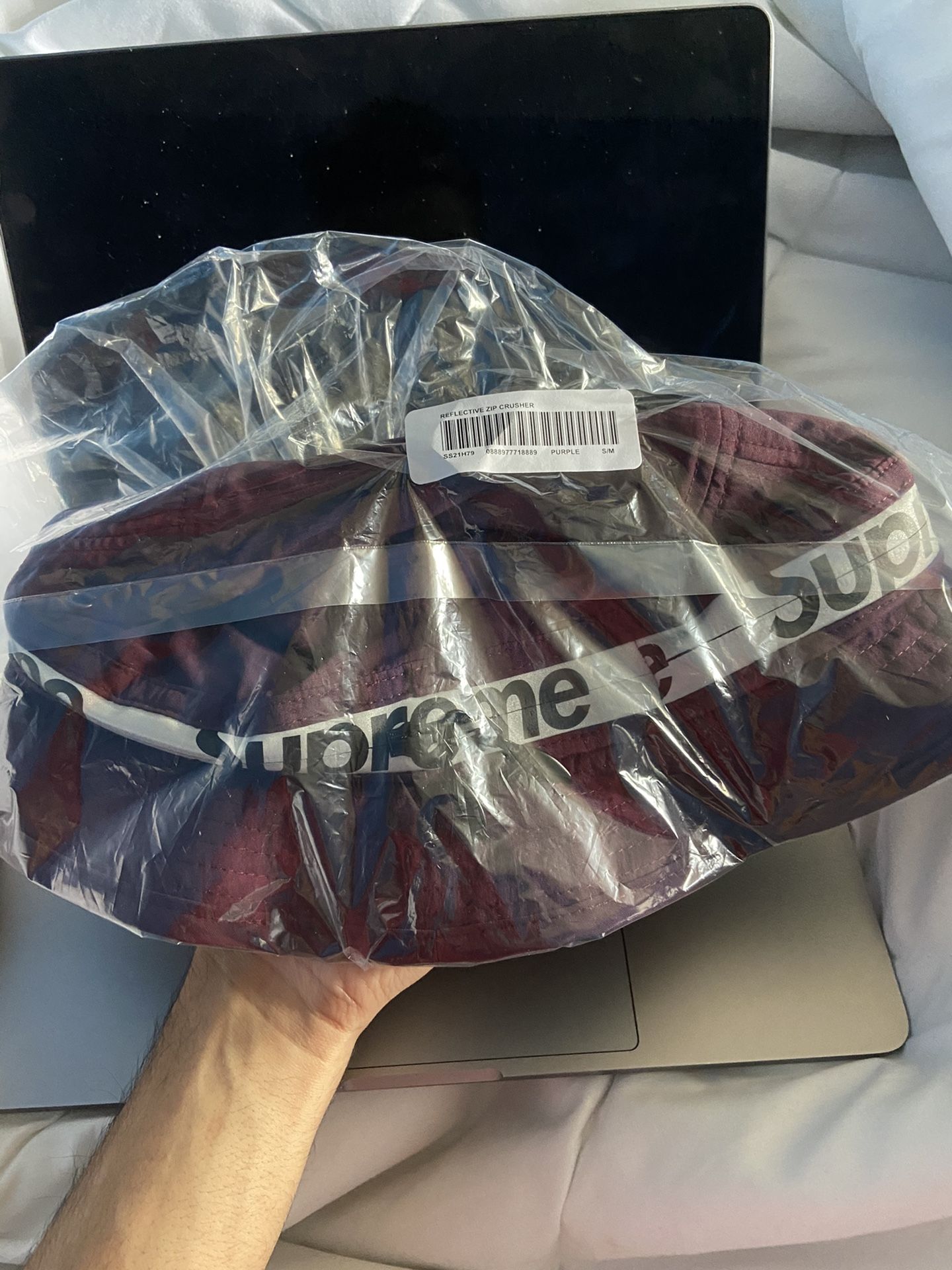 Supreme reflective zip crusher